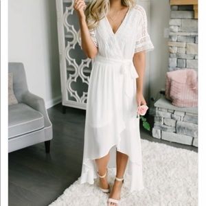 White High-low Dress NWT
